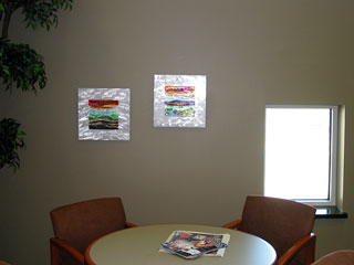 Bellin Health Seating Area Glass Wall Art