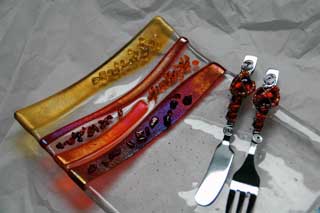 Fused Glass Serving Platter